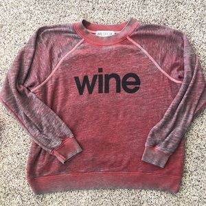 WILDFOX Wine Kims Sweater Marinara